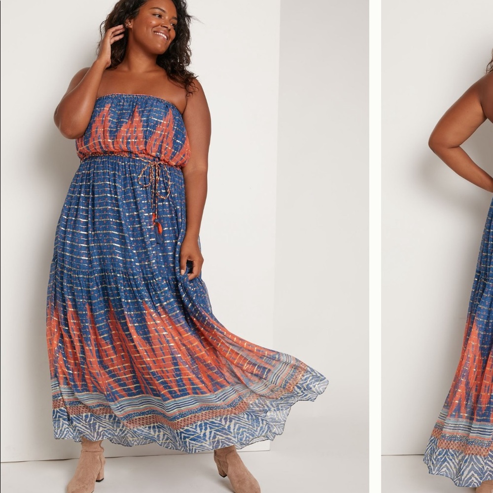 NEW! Stunning strapless Anthropologie dress
